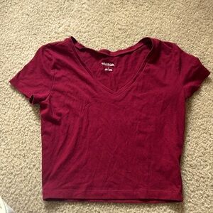 Red crop top